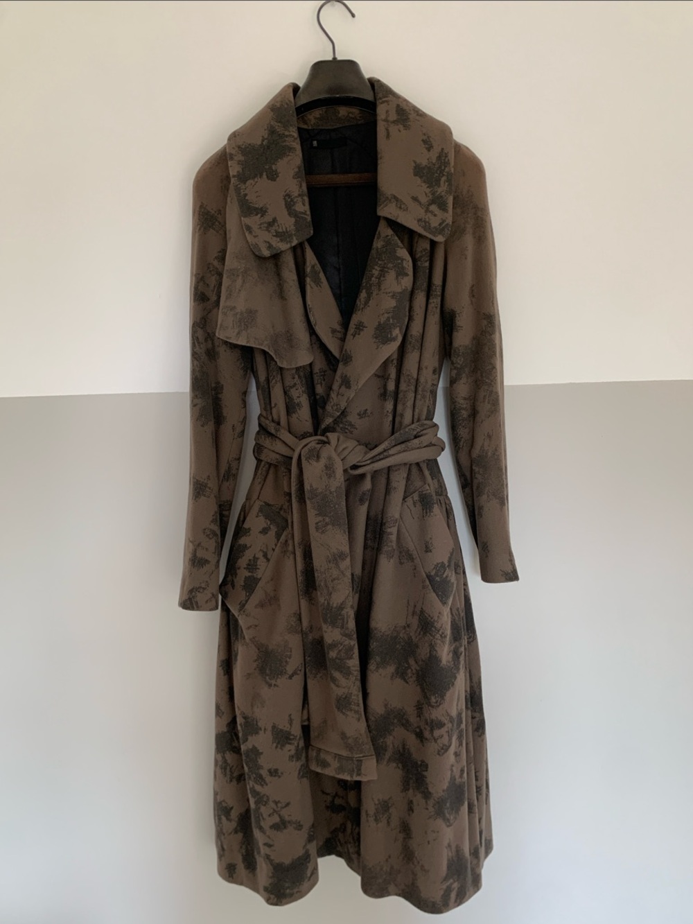 Y2K Karl Lagerfeld Showroom Sample Duster with Tie Belt
